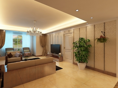 簡約美式風(fēng)格，打造遠洋萬和城三室溫馨雅居——力天裝飾案例賞析